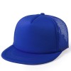 Gorra con visera plana y parte trasera en redecilla 5 paneles personalizada Color Azul