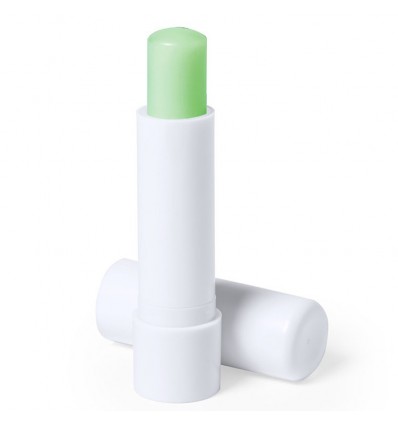 Bálsamo labial con aroma aloe vera personalizado Color Blanco