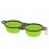 Bowl plegable para mascotas de doble compartimento promocional Color Verde Claro