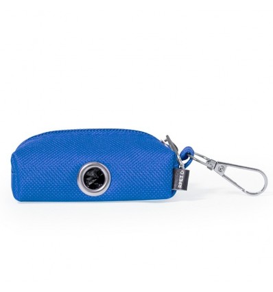 Dispensador de bolsas para mascotas con cremallera promocional Color Azul