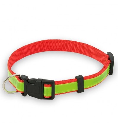 Collar reflectante para mascota ajustable promocional Color Rojo