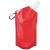 Bidón plegable con mosquetón para limpiar orines de 450 ml personalizado Color Rojo