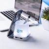 Portabolígrafos con luz y hub USB con logo