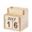 Lapicero de madera con calendario perpetuo para merchandising