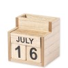 Lapicero de madera con calendario perpetuo para merchandising