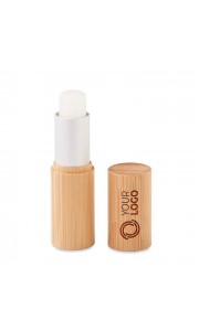 Bálsamo labial natural con carcasa de bambú