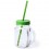 Jarra de cristal con tapa y pajita 500ml para personalizar Color Verde