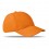 Gorra de Béisbol de Algodón con 6 Paneles para Campañas Publicitarias Color Naranja