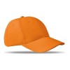 Gorra de Béisbol de Algodón con 6 Paneles para Campañas Publicitarias Color Naranja