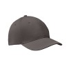 Gorra de Béisbol de Algodón con 6 Paneles Económica Color Gris Piedra