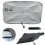 Parasol plegable con forma de paraguas de 140 x 79cm con tu logo