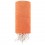 Toalla pareo de algodón y poliéster reciclado de 180gr económica Color Naranja