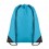 Mochila con Cordones en Poliéster promocional Color Turquesa
