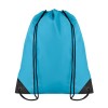 Mochila con Cordones en Poliéster promocional Color Turquesa