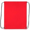 Mochila de cuerdas de poliéster con esquinas reforzadas a juego promocional Color Rojo