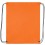 Mochila saco de poliéster con esquinas reforzadas a juego económica Color Naranja