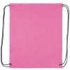 Mochila de cuerdas de poliéster con esquinas reforzadas a juego de propaganda Color Rosa