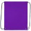 Mochila saco de poliéster con esquinas reforzadas a juego con logo personalizado Color Morado