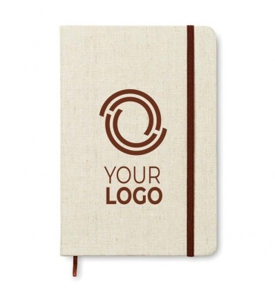Cuaderno con Tapa A5 de Canvas con tu logo