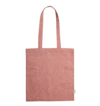 Bolsa de algodón reciclado con asas largas reforzadas 