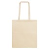 Bolsa de algodón resistente con asas largas personalizada Color Crudo