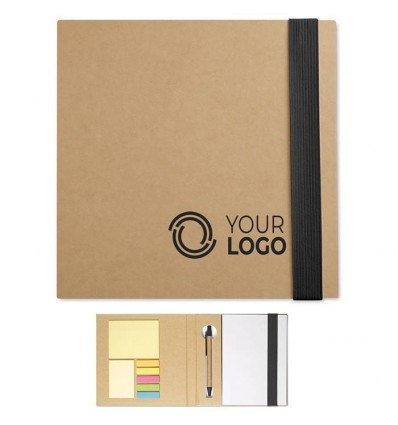 Libreta de Papel Reciclado con Banda Elástica con tu logo