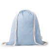 Mochila saco de algodón reciclado con cuerdas gruesas para eventos