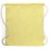 Mochila saco de algodón reciclado con cuerdas gruesas para empresas Color Amarillo