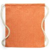Mochila saco de algodón reciclado con cuerdas gruesas para publicidad Color Naranja