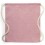 Mochila saco de algodón reciclado con cuerdas gruesas para regalar Color Fucsia