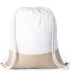 Mochila de cuerdas gruesas de algodón y yute publicitaria