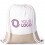 Mochila de cuerdas gruesas de algodón y yute con tu logo