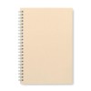 Libreta A5 de anillas con tapa y hojas rayadas recicladas para personalizar