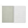 Libreta A5 de anillas con tapa y hojas rayadas recicladas para regalar