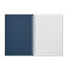 Libreta A5 de anillas con tapa y hojas rayadas recicladas para eventos