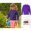 Sudadera Raglan Premium de Niño/a Personalizada Color Púrpura
