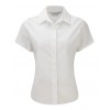 Camisa de Sarga Manga Corta Mujer Merchandising Color Blanco