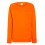 Sudadera Raglan Ligera de Mujer Personalizada Color Naranja