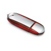 Memoria USB Cuerpo Transparente Color Rojo