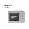 Memoria USB con Tapa Transparente con Caja Metálica Opcional