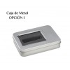 Memoria USB Plana con Caja Metálica Opcional