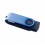 Memoria USB con Goma Negra Color Azul