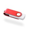 Memoria USB con Carcasa Blanca Cuerpo de Color Rojo