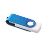Memoria USB con Carcasa Blanca Cuerpo de Color Azul