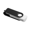 Memoria USB con Carcasa Blanca Cuerpo de Color Negro