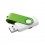 Memoria USB con Carcasa Blanca Cuerpo de Color Verde