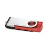 Memoria USB con Cuerpo Transparente Color Rojo