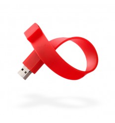 Memoria USB Pulsera Color Rojo