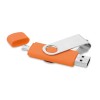 Memoria USB con Conexión Micro USB Color Naranja