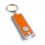 Llavero con Linterna para Publicidad Promocional Color Naranja Hexachrome